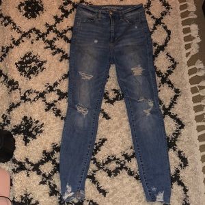 Blue American Eagle Skinny Jeans